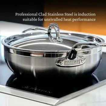 Hestan 5.0qt Covered Essential Pan w/helper handle (28cm) - Set of 2