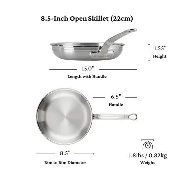 Hestan 8.5" Open Skillet (22cm) - Set of 2