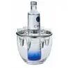 Designer Stainless Steel Soave Shots Bucket with 6 Glasses