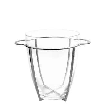 Designer Glass with Stainless Steel Del Garda Champagne Bucket 1.5L