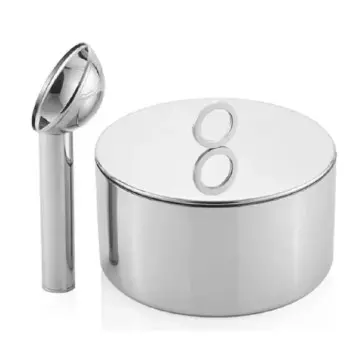 Designer Stainless Steel Venezia Insulated Ice Cream Bucket with Spoon 2L