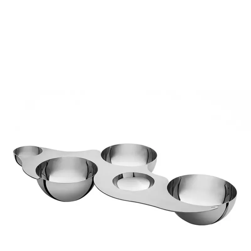 Designer Stainless Steel Luna Appetizer Holder Designer Stainless Steel Luna Appetizer Holder