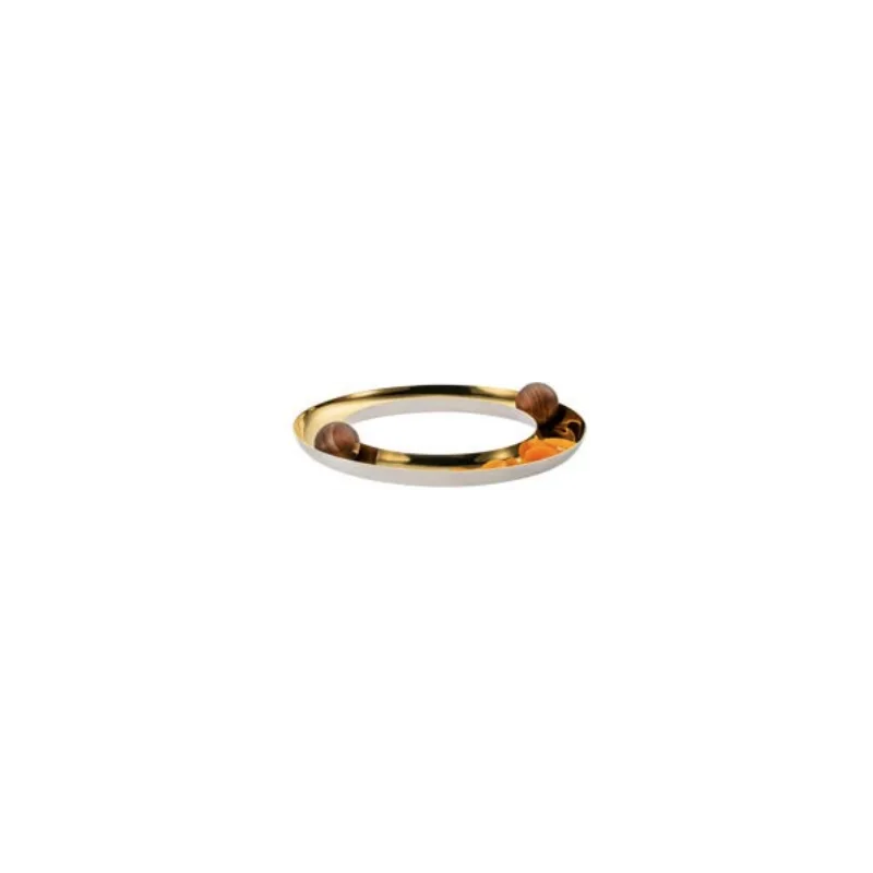Designer Gold and Stainless Steel Atomos Appetizer Holder