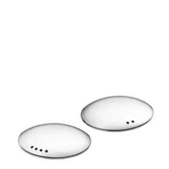 Designer Stainless Steel Murano Salt and Pepper Set