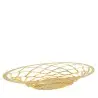 Designer Golden Plated Stainless Steel Diamante Fruit Holder