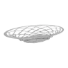 Designer Stainless Steel Diamante Large Oval Bread Basket / Fruit Holder