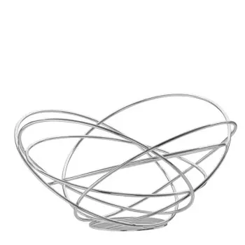 Designer Stainless Steel Potenza Bread Basket