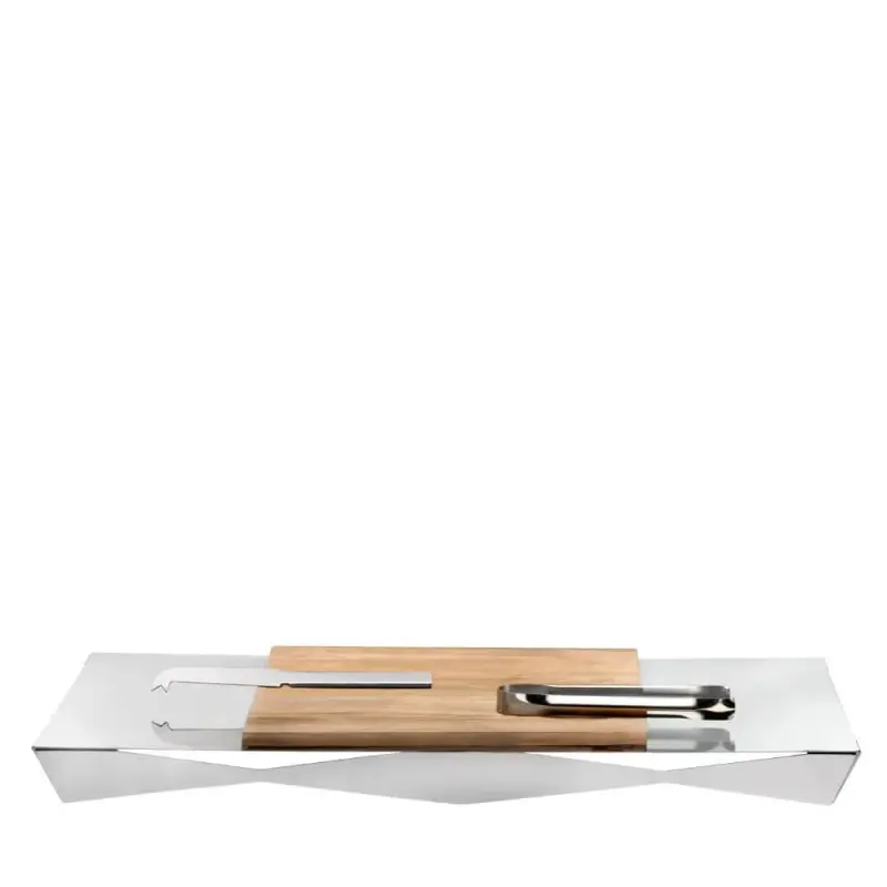 Designer Stainless Steel Origami Buffet Tray - 8 Pieces