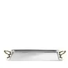 Designer Gold and Stainless Steel Ferrara Large Tray