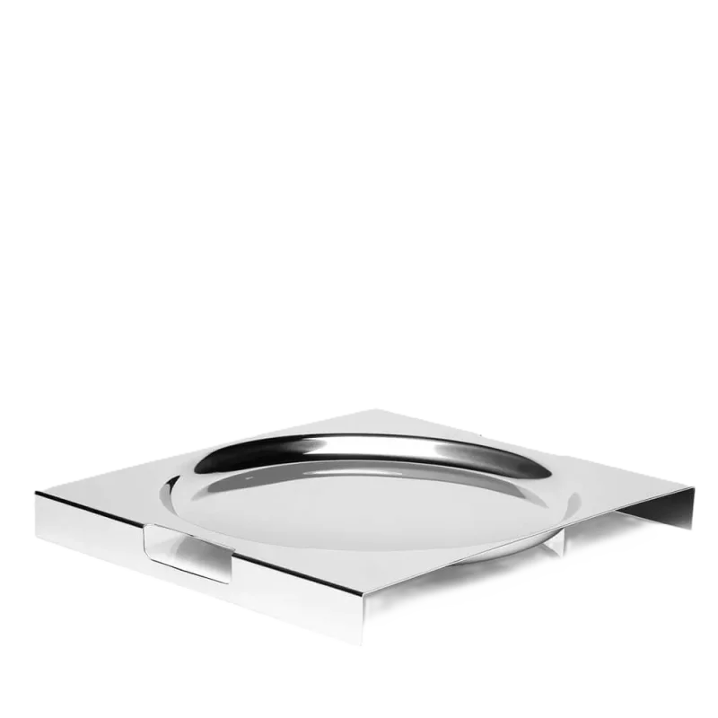 Designer Stainless Steel Arthur Casas Square Tray Designer Stainless Steel Arthur Casas Square Tray