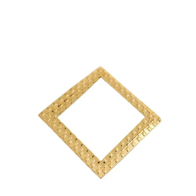 Designer Golden Plated Stainless Steel Sarezzo Napkin Ring / Place Markers Set 6 pcs.