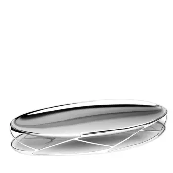 Designer Stainless Steel Trama Oval Centerpiece