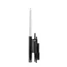 Designer Stainless Steel Manhattan Candlestick with 1 Candle