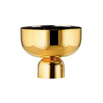 Designer Golden Plated Stainless Steel Boreal Large Cachepot