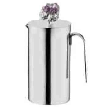 Designer Stainless Steel Tea Pot with Amethyst Stone 1.1L