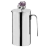Designer Stainless Steel Tea Pot with Amethyst Stone 1.1L