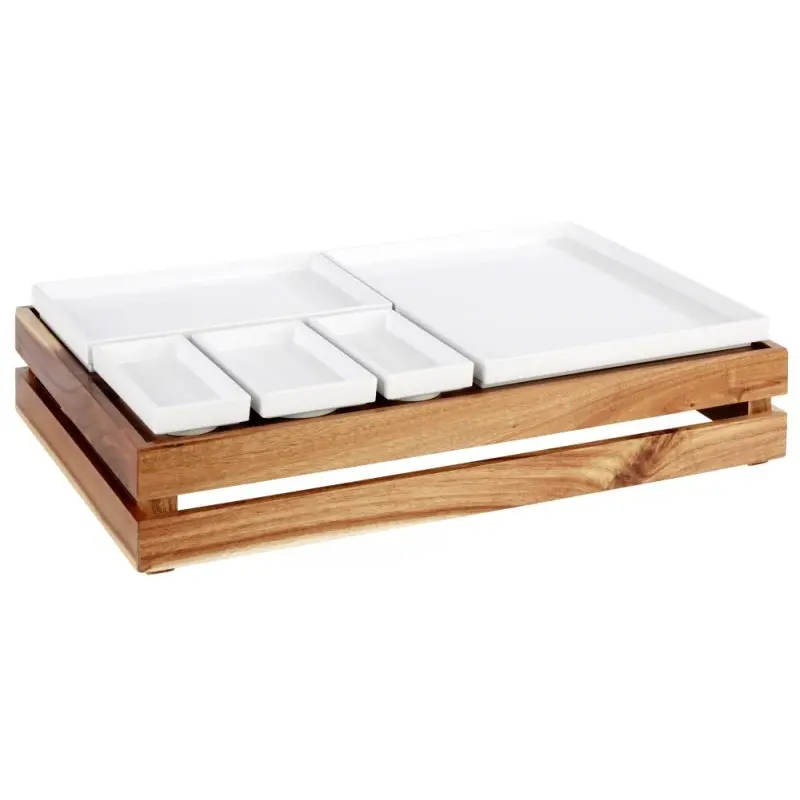 APS Superbox Foundation Gastronorm 1/1 21-7/8" x 13-7/8" x 4-1/4" acacia wood caramel APS Superbox Foundation Gastronorm 1/1 21-7/8" x 13-7/8" x 4-1/4" acacia wood caramel