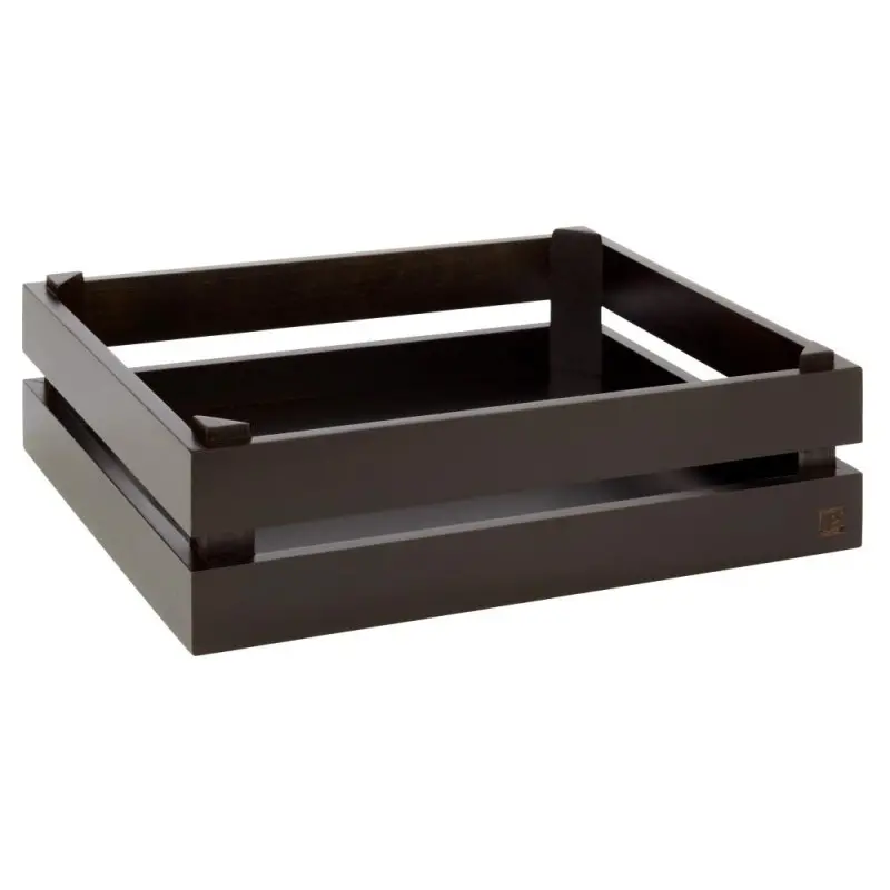 APS Superbox Foundation Gastronorm 1/2 13-7/8" x 11-1/2" x 4-1/4" acacia wood black APS Superbox Foundation Gastronorm 1/2 13-7/8" x 11-1/2" x 4-1/4" acacia wood black