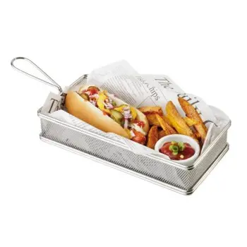 APS Fry Basket 10-1/4" x 5-1/8" stainless steel Snackholder