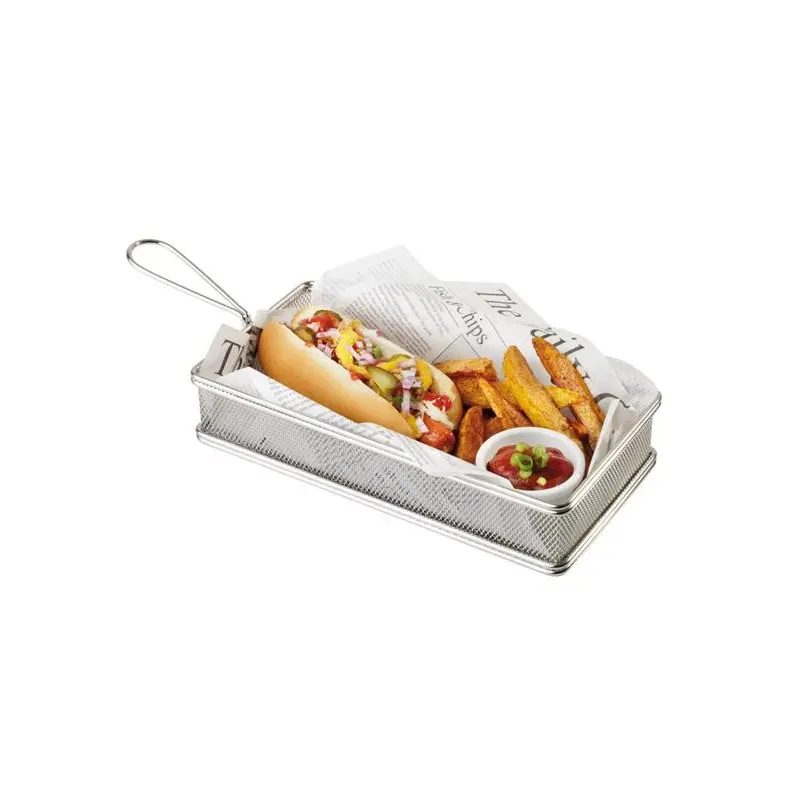 APS Fry Basket 10-1/4" x 5-1/8" stainless steel Snackholder
