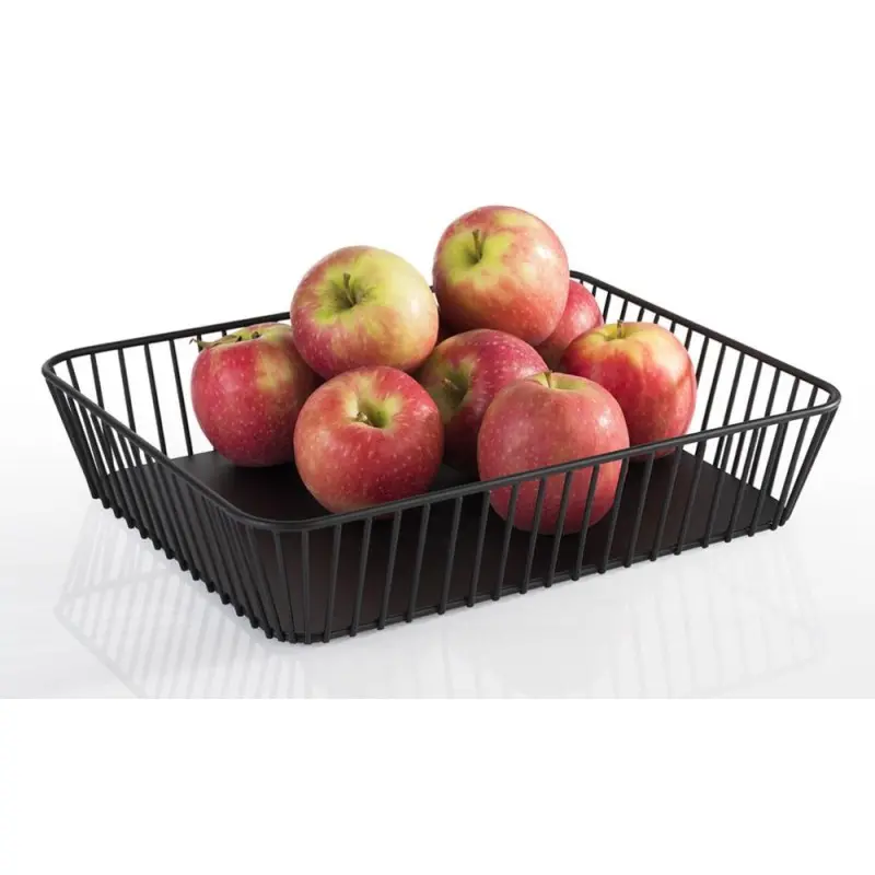 APS Basket Gastronorm 1/2 12-3/4" x 10-3/8" black metal rectangular Urban
