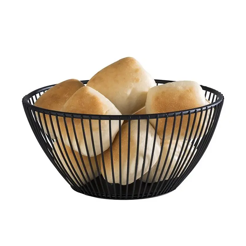 APS Basket 6-7/8" dia. round black metal stackable Svart APS Basket 6-7/8" dia. round black metal stackable Svart