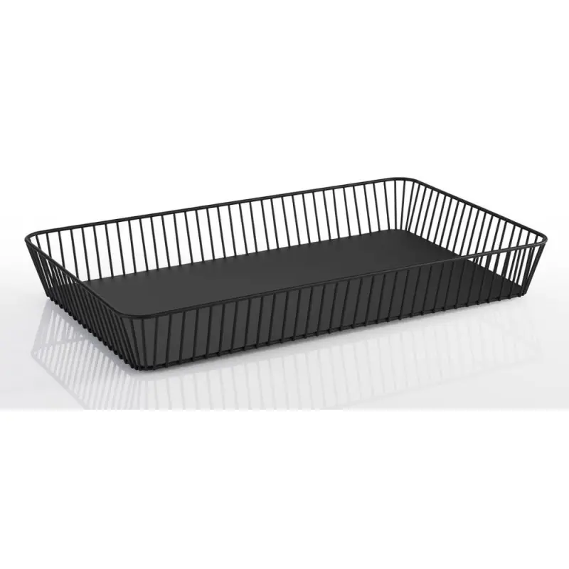 APS Basket Gastronorm 1/1 20-7/8" x 12-3/4" black metal rectangular Urban APS Basket Gastronorm 1/1 20-7/8" x 12-3/4" black metal rectangular Urban
