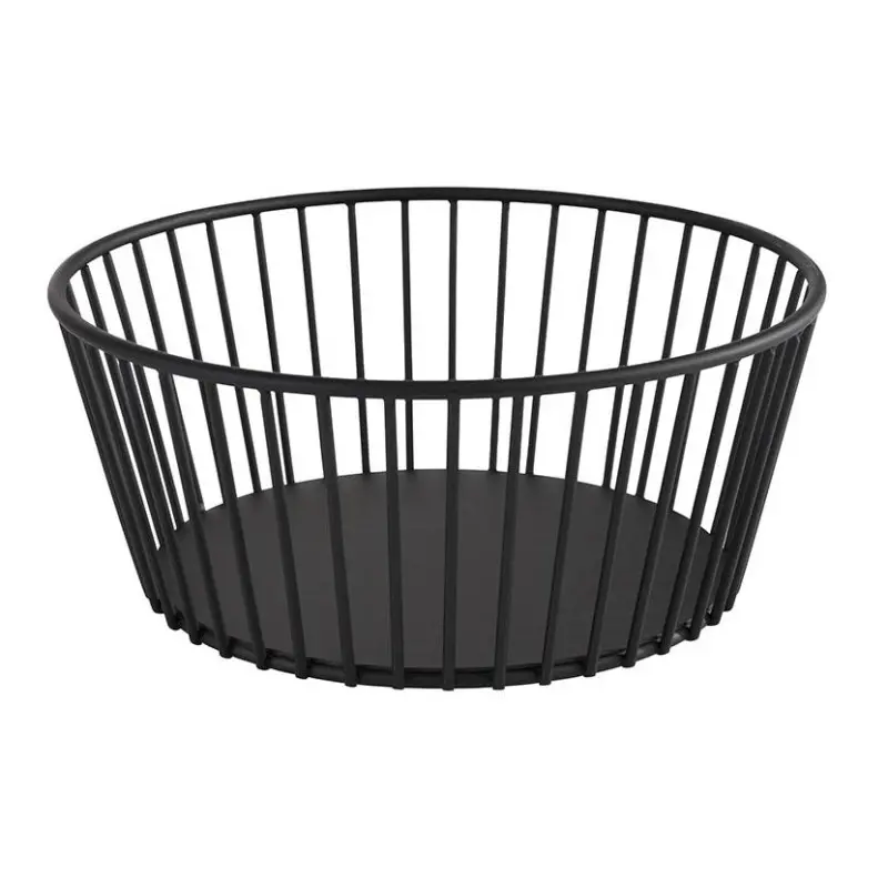 APS Basket 7-7/8" dia. round black metal Urban APS Basket 7-7/8" dia. round black metal Urban