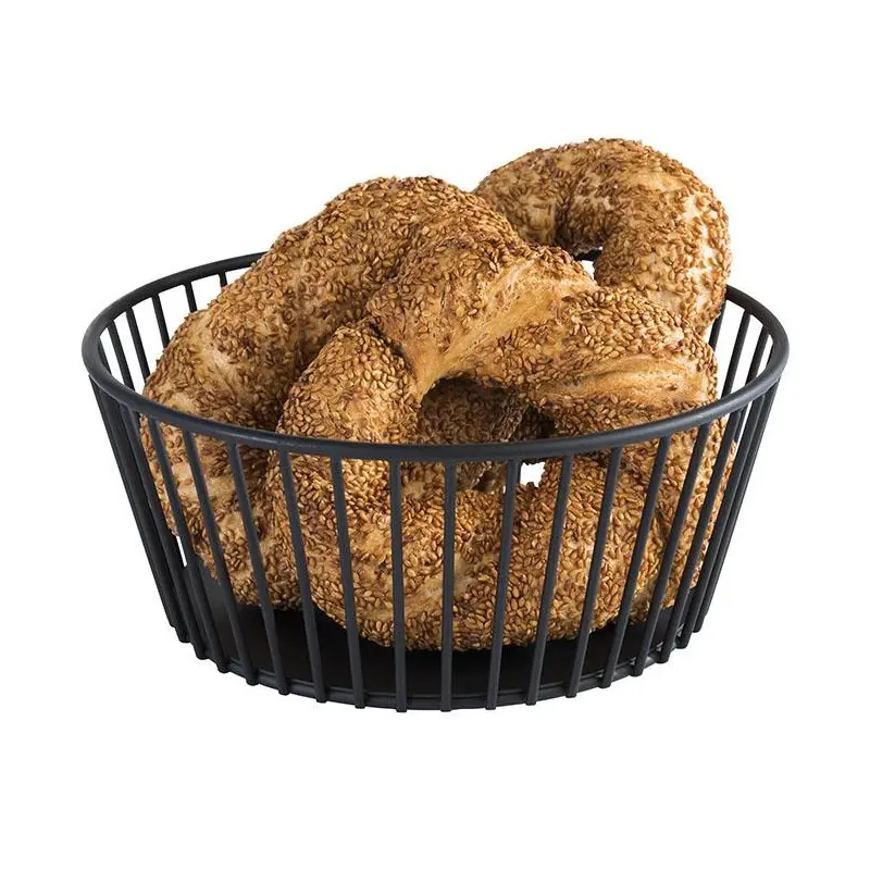 APS Basket 7-7/8" dia. round black metal Urban APS Basket 7-7/8" dia. round black metal Urban