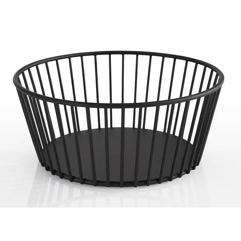 APS Basket 7-7/8" dia. round black metal Urban APS Basket 7-7/8" dia. round black metal Urban