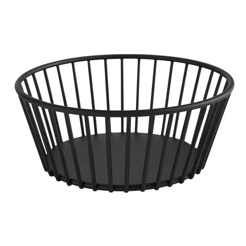 APS Basket 6-5/8" dia. round black metal Urban APS Basket 6-5/8" dia. round black metal Urban