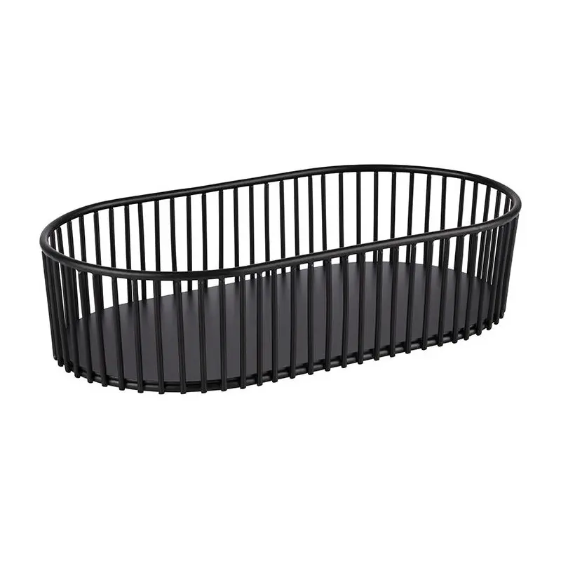 APS Basket 11-1/2" x 6-3/8" oval black metal Urban APS Basket 11-1/2" x 6-3/8" oval black metal Urban
