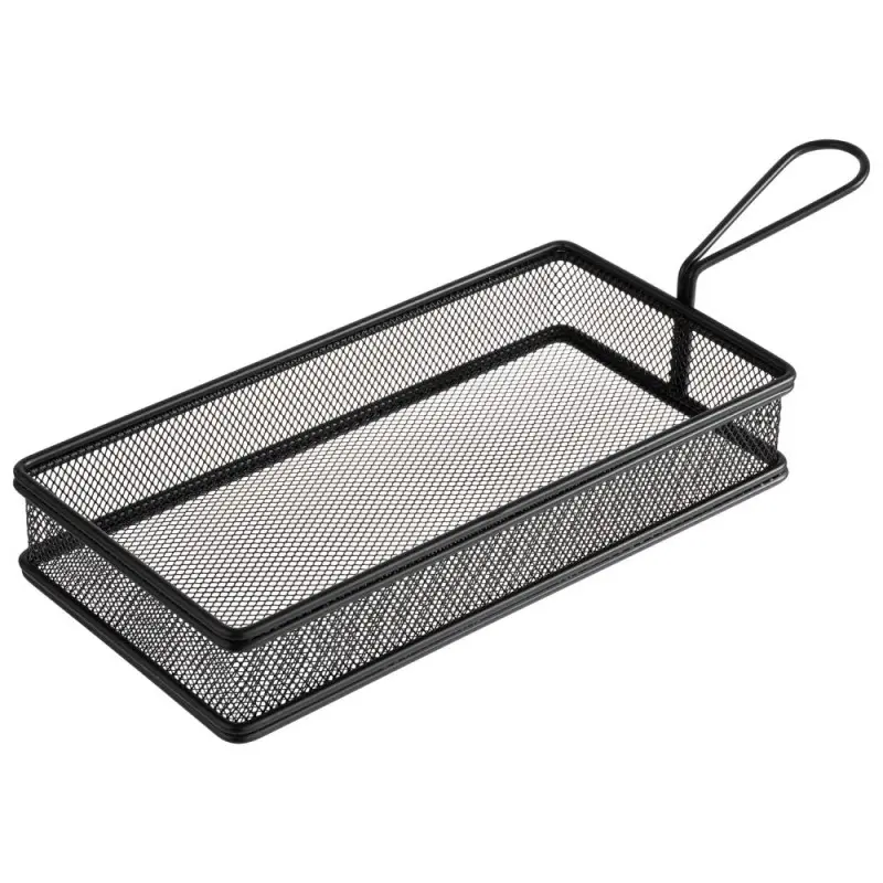 APS Fry Basket 10-1/4" x 5-1/8" black matte stainless steel Snackholder APS Fry Basket 10-1/4" x 5-1/8" black matte stainless steel Snackholder