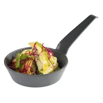 APS Bowl 2-3/8 oz. gray hammered melamine round long-handled Mini - Case of 48