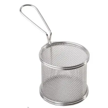 APS Fry Basket 3-1/2" stainless steel round Snackholder
