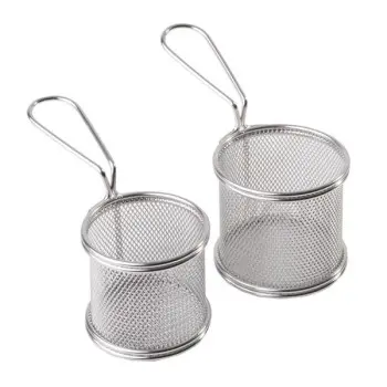 APS Fry Basket 3-1/8" stainless steel round Snackholder