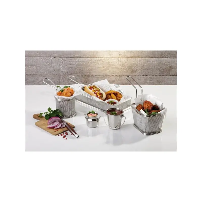 APS Fry Basket 3-1/8" stainless steel round Snackholder