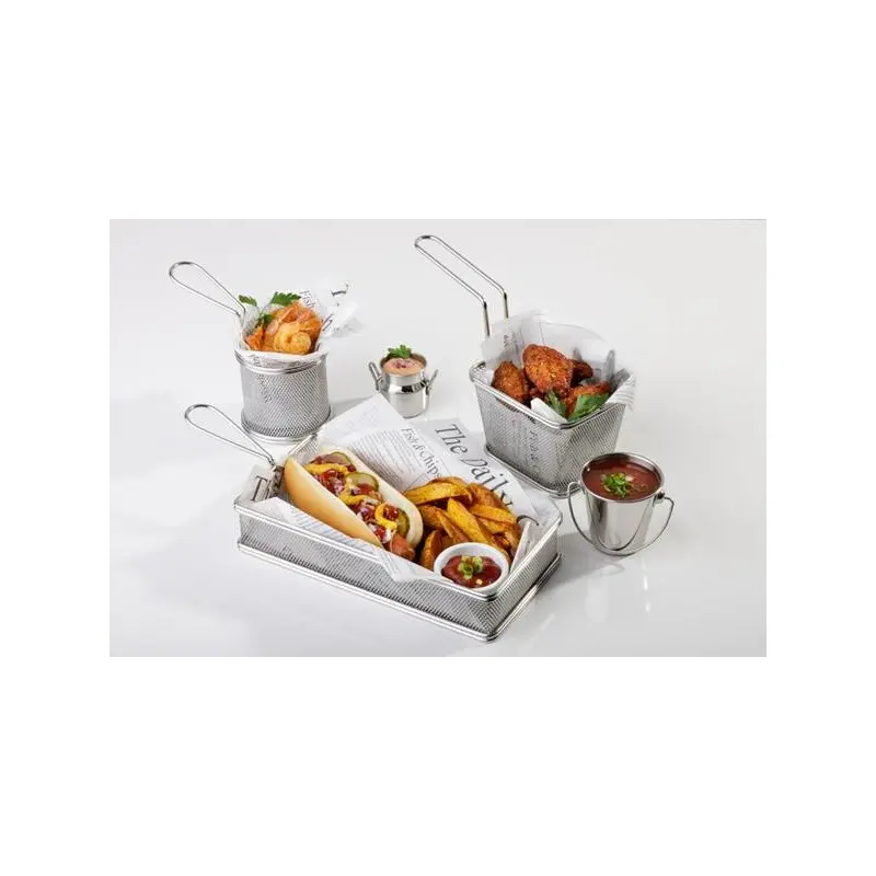 APS Fry Basket 3-1/8" stainless steel round Snackholder