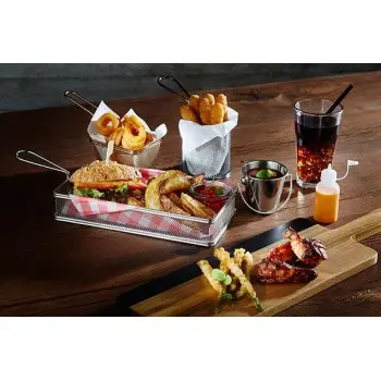 APS Fry Basket 3-1/8" stainless steel round Snackholder