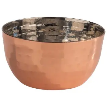 APS Bowl 5 oz. copper/aluminum hammered finish round Mumbai