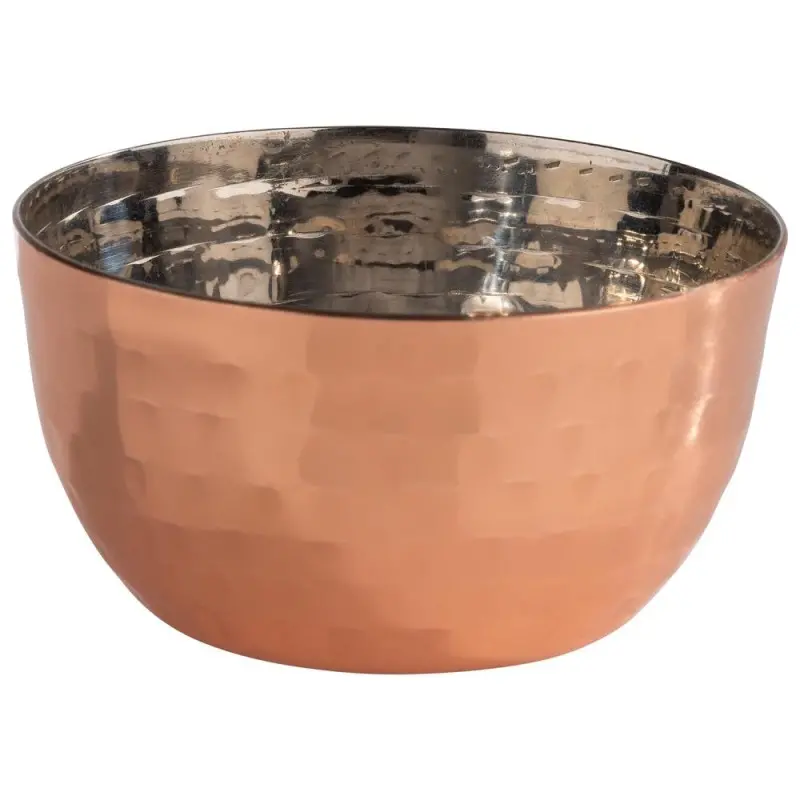 APS Bowl 5 oz. copper/aluminum hammered finish round Mumbai