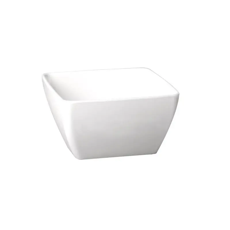 APS Bowl 13-5/8 oz. white melamine square Pure - Case of 5 APS Bowl 13-5/8 oz. white melamine square Pure - Case of 5