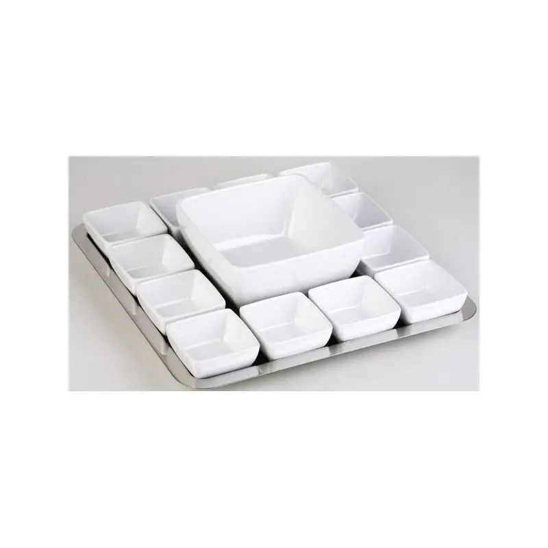 APS Bowl 13-5/8 oz. white melamine square Pure - Case of 5 APS Bowl 13-5/8 oz. white melamine square Pure - Case of 5