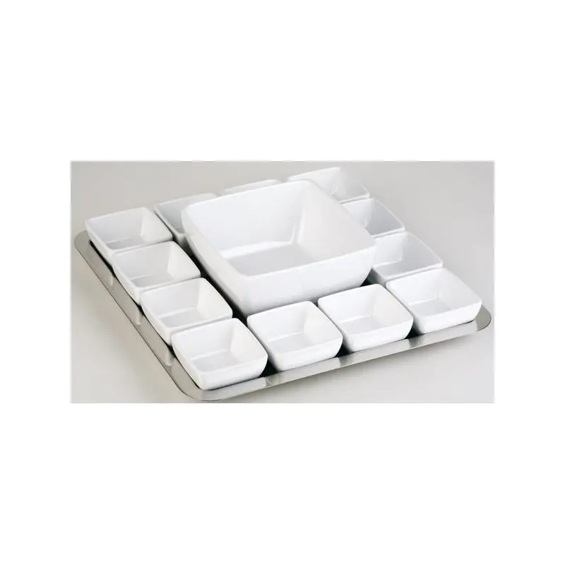 APS Bowl 13-5/8 oz. white melamine square Pure - Case of 5 APS Bowl 13-5/8 oz. white melamine square Pure - Case of 5