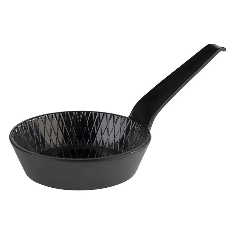 APS Bowl 2-3/8 oz. black hammered melamine round long-handled Mini - Case of 48 APS Bowl 2-3/8 oz. black hammered melamine round long-handled Mini - Case of 48