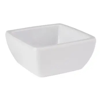 APS Bowl 1-3/4 oz. white melamine square Pure - Case of 60