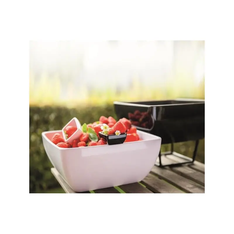 APS Bowl 1-3/4 oz. white melamine square Pure - Case of 60