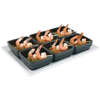 APS Tray 11.875" x 8.375" x 1.25" H melamine white Pure - Case of 5