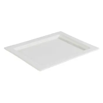 APS Tray Gastronorm 1/2 12.875" x 10.5" x 0.875" H porcelain white Frames - Case of 12