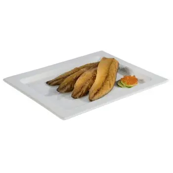 APS Tray Gastronorm 1/2 12.875" x 10.5" x 0.875" H porcelain white Frames - Case of 12